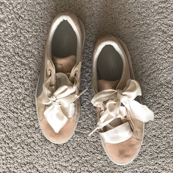 Puma Basket Free People Pink Sneakers - Picture 5 of 5